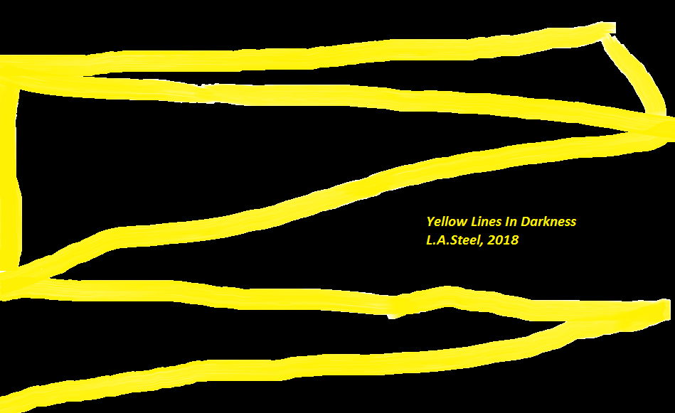 yellow lines in darkness 2018